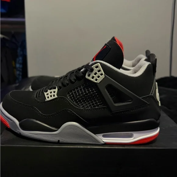 Jordan Black and Red Sneakers
